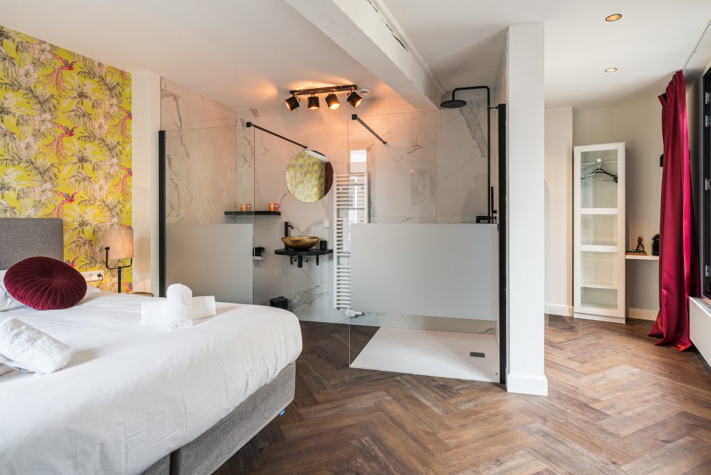 Suite PVC vloer Marmerlook Slaapkamer