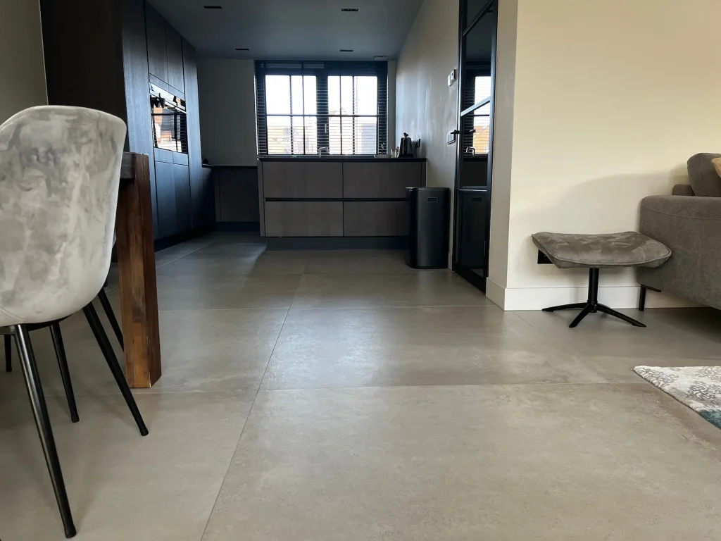 Woonkamertegels betonlook